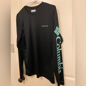 long sleeve black columbia dri fit AS
